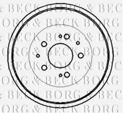 BORG & BECK BBR7039 Тормозной барабан BORG & BECK 