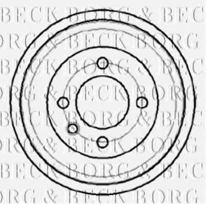 BORG & BECK BBR7043 Тормозной барабан для SEAT