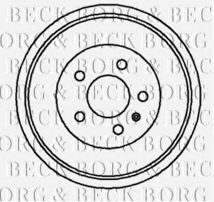 BORG & BECK BBR7045 Тормозной барабан BORG & BECK 