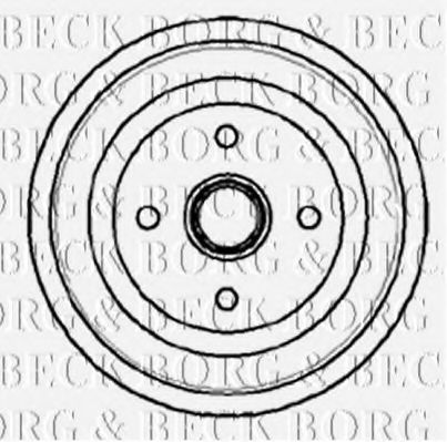 BORG & BECK BBR7046 Тормозной барабан BORG & BECK 