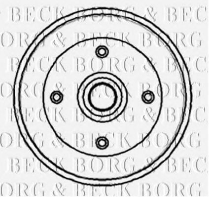 BORG & BECK BBR7051 Тормозной барабан BORG & BECK 