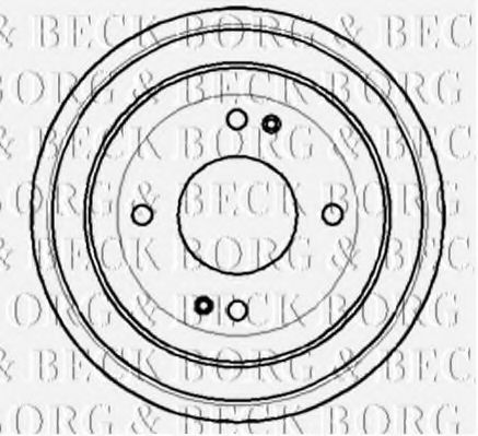 BORG & BECK BBR7052 Тормозной барабан BORG & BECK 