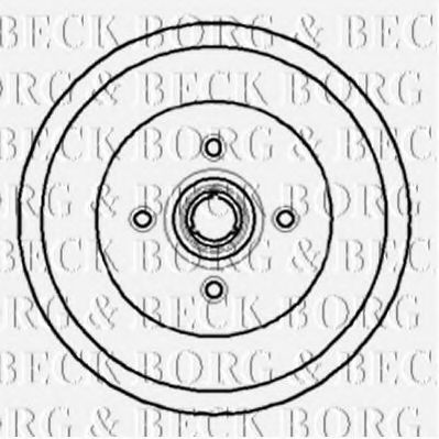 BORG & BECK BBR7066 Тормозной барабан BORG & BECK 