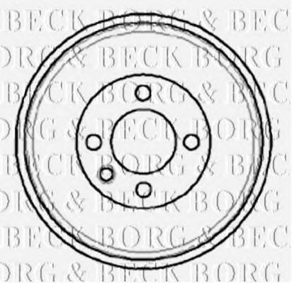 BORG & BECK BBR7067 Тормозной барабан BORG & BECK 
