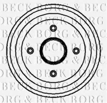 BORG & BECK BBR7068 Тормозной барабан BORG & BECK 