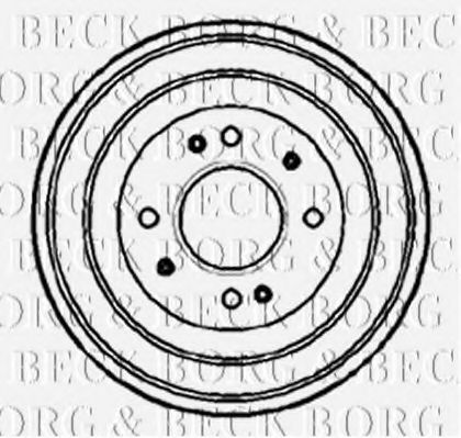 BORG & BECK BBR7078 Тормозной барабан для ROVER 200 (RF)