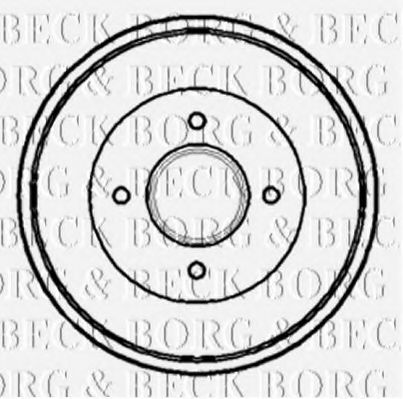 BORG & BECK BBR7081 Тормозной барабан для FORD