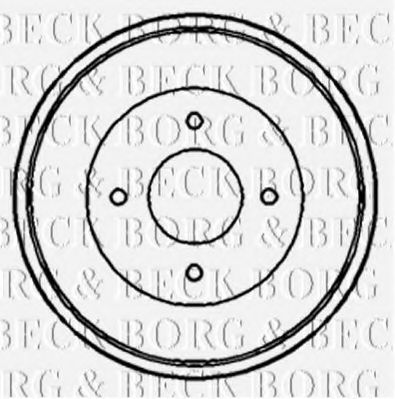 BORG & BECK BBR7082 Тормозной барабан для FORD MONDEO
