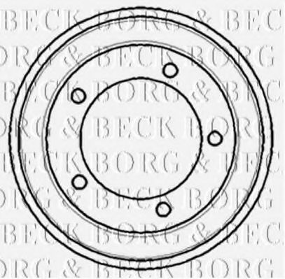 BORG & BECK BBR7083 Тормозной барабан BORG & BECK для FORD