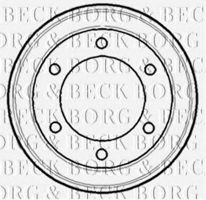 BORG & BECK BBR7084 Тормозной барабан BORG & BECK для FORD