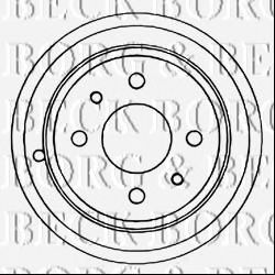 BORG & BECK BBR7086 Тормозной барабан для FIAT PANDA (169)
