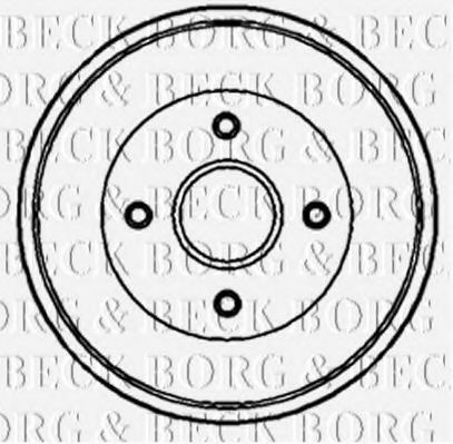 BORG & BECK BBR7087 Тормозной барабан BORG & BECK 