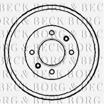 BORG & BECK BBR7088 Тормозной барабан для CITROËN C15