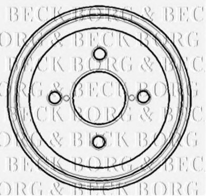 BORG & BECK BBR7095 Тормозной барабан BORG & BECK для MITSUBISHI