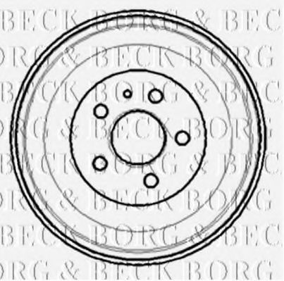 BORG & BECK BBR7100 Тормозной барабан для FIAT SCUDONATO