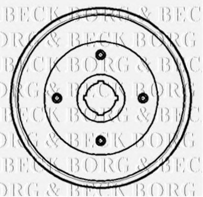 BORG & BECK BBR7103 Тормозной барабан BORG & BECK 