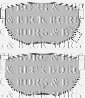BORG & BECK BBP1549 Тормозные колодки для NISSAN 200 SX