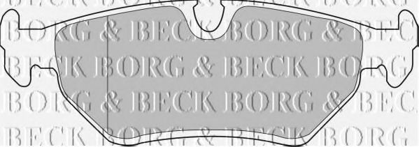BORG & BECK BBP1556 Тормозные колодки BORG & BECK для JAGUAR