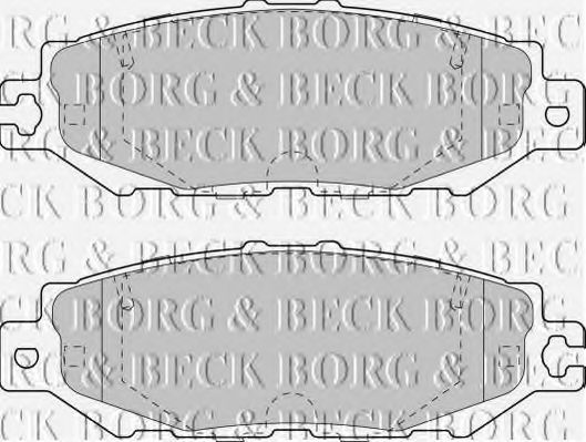 BORG & BECK BBP1570 Тормозные колодки BORG & BECK для LEXUS