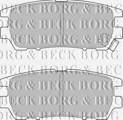 BORG & BECK BBP1582 Тормозные колодки BORG & BECK для MITSUBISHI