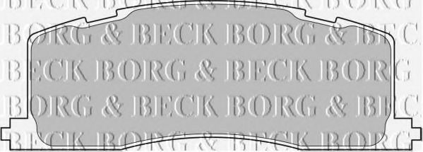 BORG & BECK BBP1593 Тормозные колодки BORG & BECK для TOYOTA