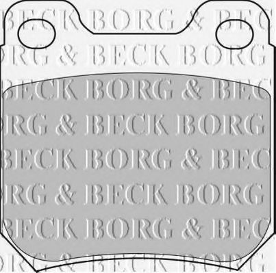 BORG & BECK BBP1605 Тормозные колодки BORG & BECK для SAAB