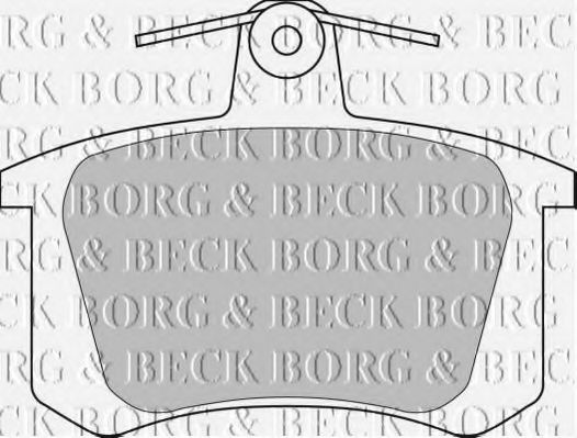 BORG & BECK BBP1628 Тормозные колодки BORG & BECK для FIAT