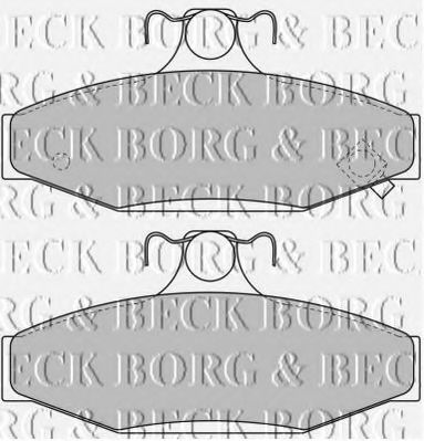 BORG & BECK BBP1650 Тормозные колодки BORG & BECK для DAEWOO