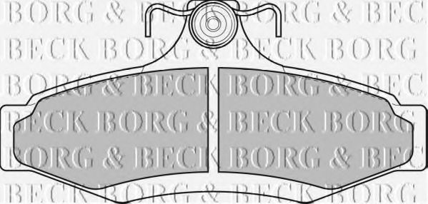 BORG & BECK BBP1651 Тормозные колодки BORG & BECK для DAEWOO