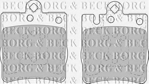 BORG & BECK BBP1665 Тормозные колодки BORG & BECK для MERCEDES-BENZ