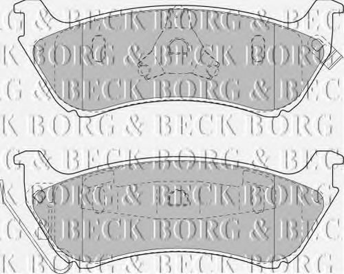 BORG & BECK BBP1666 Тормозные колодки BORG & BECK для MERCEDES-BENZ