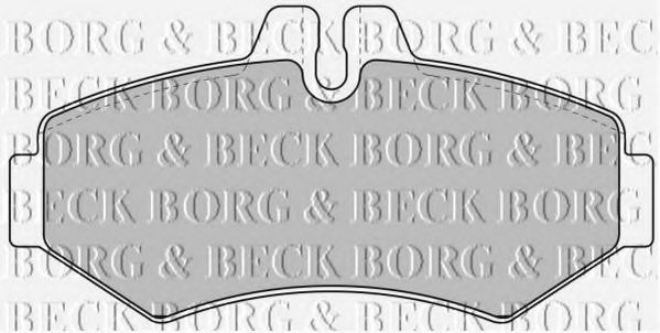 BORG & BECK BBP1667 Тормозные колодки BORG & BECK для MERCEDES-BENZ
