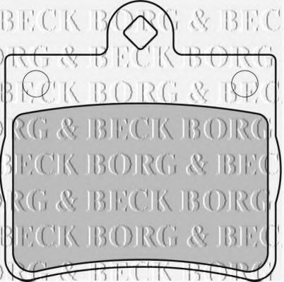 BORG & BECK BBP1668 Тормозные колодки BORG & BECK для MERCEDES-BENZ