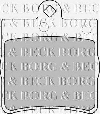 BORG & BECK BBP1669 Тормозные колодки BORG & BECK для CHRYSLER
