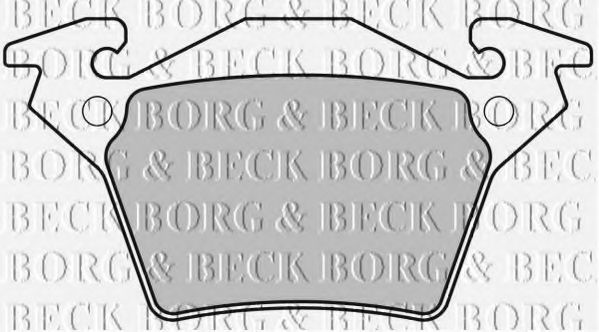BORG & BECK BBP1670 Тормозные колодки BORG & BECK для MERCEDES-BENZ
