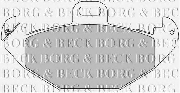 BORG & BECK BBP1676 Тормозные колодки BORG & BECK для RENAULT
