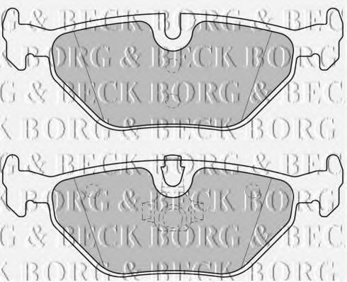 BORG & BECK BBP1677 Тормозные колодки BORG & BECK для SAAB