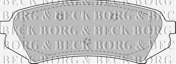 BORG & BECK BBP1685 Тормозные колодки BORG & BECK для TOYOTA