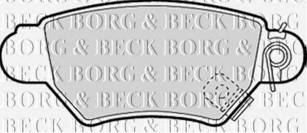 BORG & BECK BBP1688 Тормозные колодки BORG & BECK для OPEL