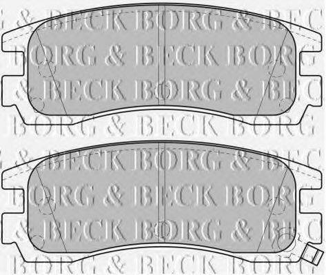BORG & BECK BBP1689 Тормозные колодки BORG & BECK для OPEL