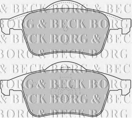 BORG & BECK BBP1697 Тормозные колодки BORG & BECK для VOLVO