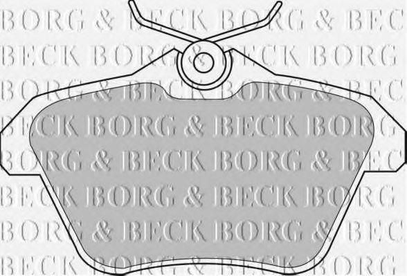 BORG & BECK BBP1699 Тормозные колодки BORG & BECK для LANCIA