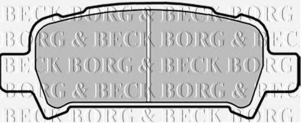 BORG & BECK BBP1705 Тормозные колодки BORG & BECK для SUBARU