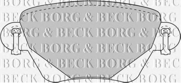 BORG & BECK BBP1707 Тормозные колодки для FORD MONDEO