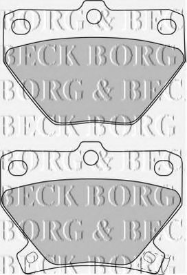BORG & BECK BBP1712 Тормозные колодки BORG & BECK для TOYOTA