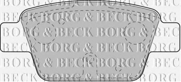 BORG & BECK BBP1718 Тормозные колодки BORG & BECK для FIAT
