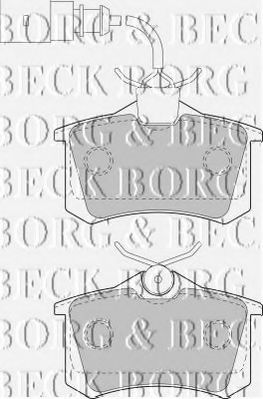 BORG & BECK BBP1721 Тормозные колодки BORG & BECK для SEAT