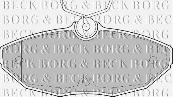 BORG & BECK BBP1743 Тормозные колодки BORG & BECK для JAGUAR