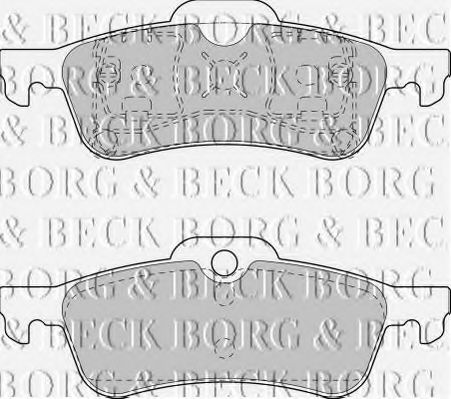 BORG & BECK BBP1744 Тормозные колодки BORG & BECK для MINI