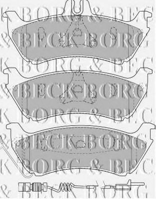 BORG & BECK BBP1755 Тормозные колодки BORG & BECK для MERCEDES-BENZ